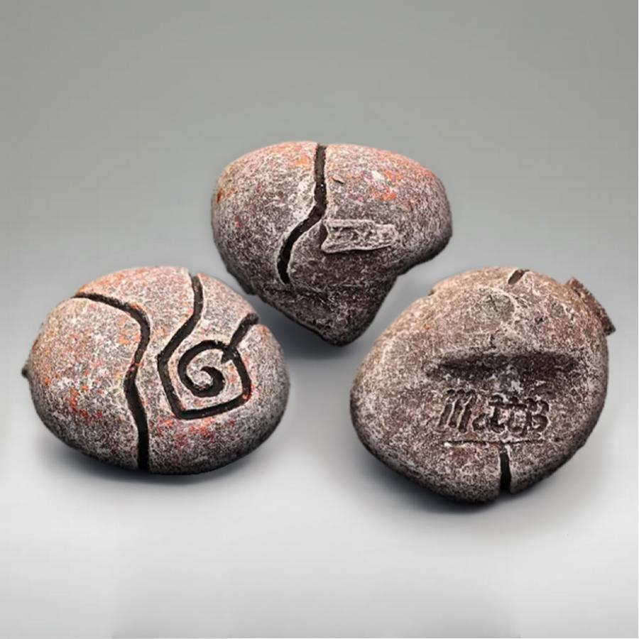 Otter Sculpture With Pebbles